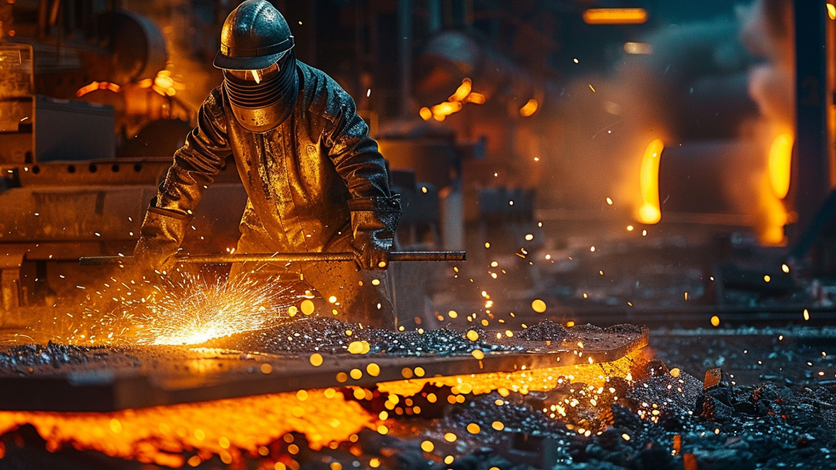 Estructuras de acero soldadas para equipos metalúrgicos de alta temperatura.